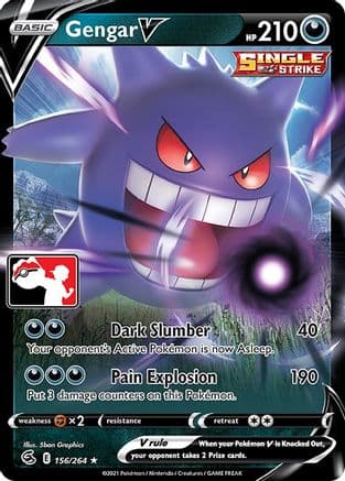 Gengar V 156- Prize Pack Series Cards Holofoil