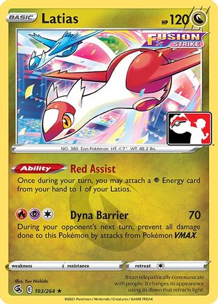 Latias 193- Prize Pack Series Cards