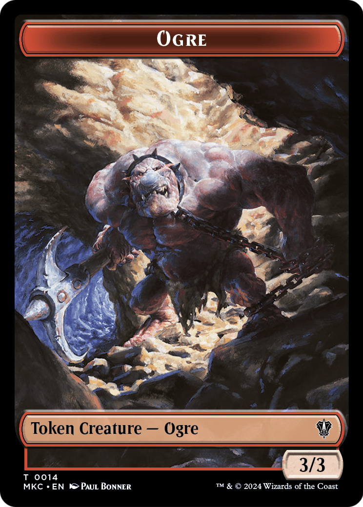 Ogre (TMKC-014) - Murders at Karlov Manor Commander Tokens Foil