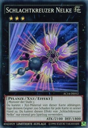 Battlecruiser Dianthus (German) - Schlachtkreuzer Nelke" (AC14-DE012) - Advent Calendar 2014 (Adventskalender ZEXAL-Edition) Limited