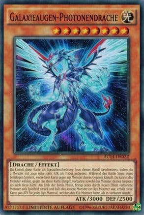 Galaxy-Eyes Photon Dragon (German) - "Galaxieaugen-Photonendrache" (AC14-DE022) - Advent Calendar 2014 (Adventskalender ZEXAL-Edition)