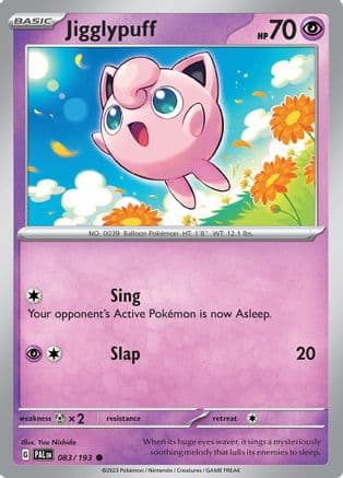 Jigglypuff 083- SV02 Paldea Evolved Reverse Holofoil