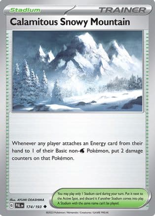 Calamitous Snowy Mountain 174- SV02 Paldea Evolved