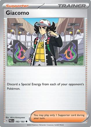Giacomo 182- SV02 Paldea Evolved Reverse Holofoil