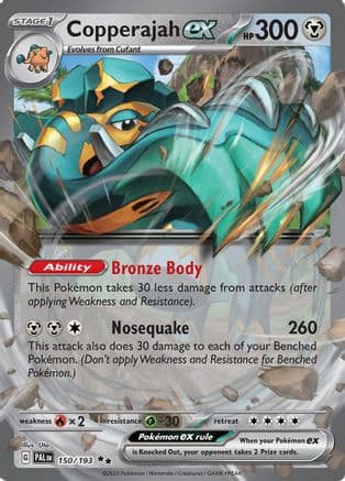 Copperajah ex 150- SV02 Paldea Evolved Holofoil