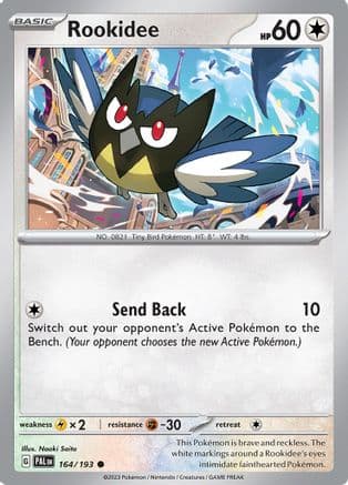 Rookidee 164- SV02 Paldea Evolved Reverse Holofoil