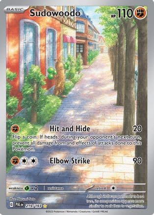 Sudowoodo 219/193 - SV02 Paldea Evolved Holofoil