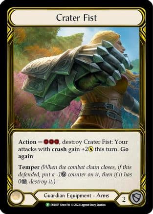 Crater Fist - FAB107 (FAB107) - Flesh and Blood: Promo Cards