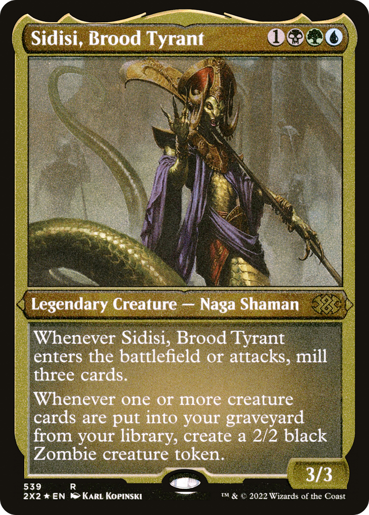 Sidisi, Brood Tyrant (2X2-539) - Double Masters 2022 Etched Foil