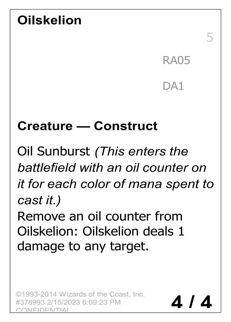 Oilskelion (DA1-RA05B) - Unknown Event