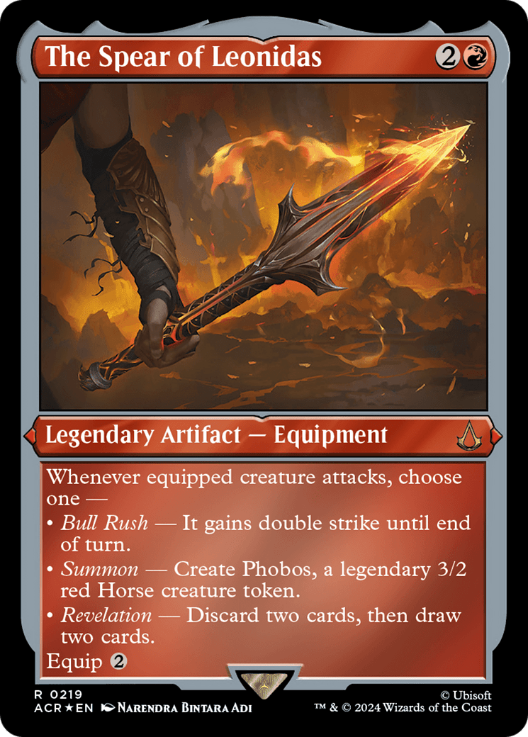 The Spear of Leonidas (ACR-219) - Assassin's Creed Etched Foil