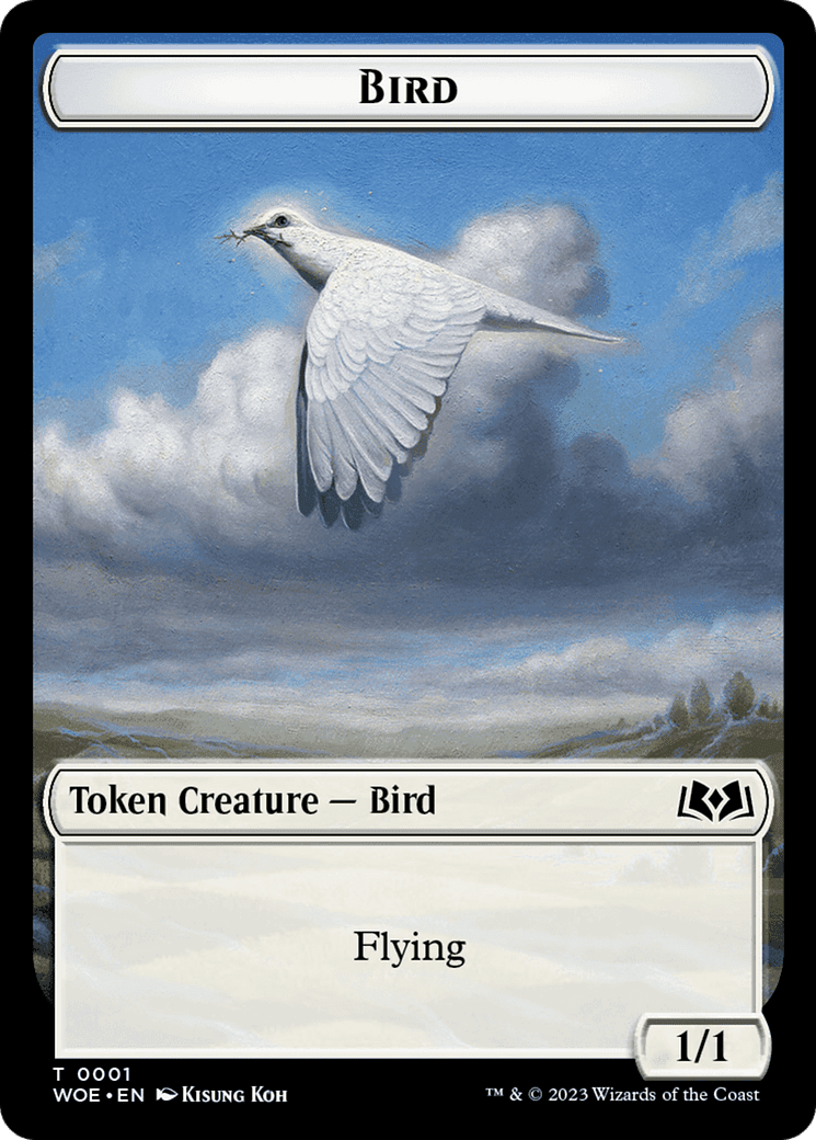 Bird (TWOE-001) - Wilds of Eldraine Tokens Foil