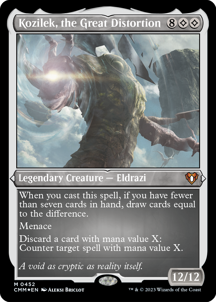 Kozilek, the Great Distortion (CMM-452) - Commander Masters Etched Foil