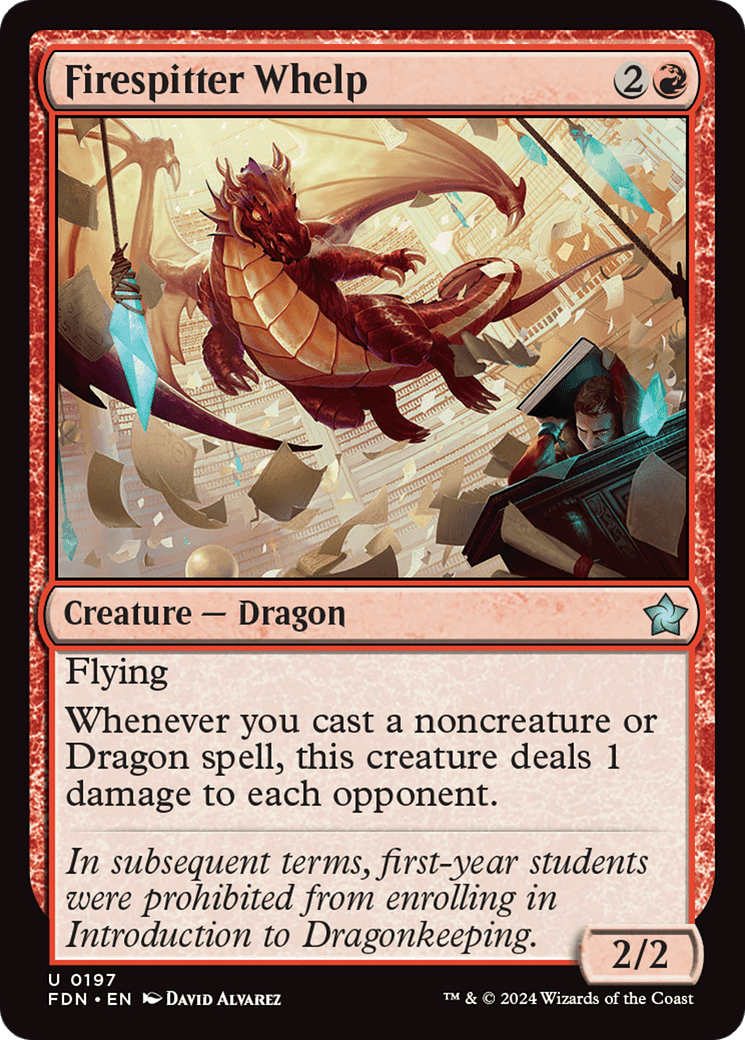 Firespitter Whelp (FDN-197) - Foundations Foil