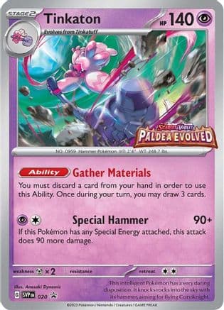 Tinkaton (Prerelease) 020- SV Scarlet & Violet Promo Cards Holofoil