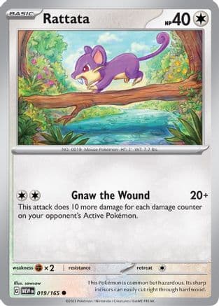 Rattata 019- SV Scarlet & Violet 151 Reverse Holofoil