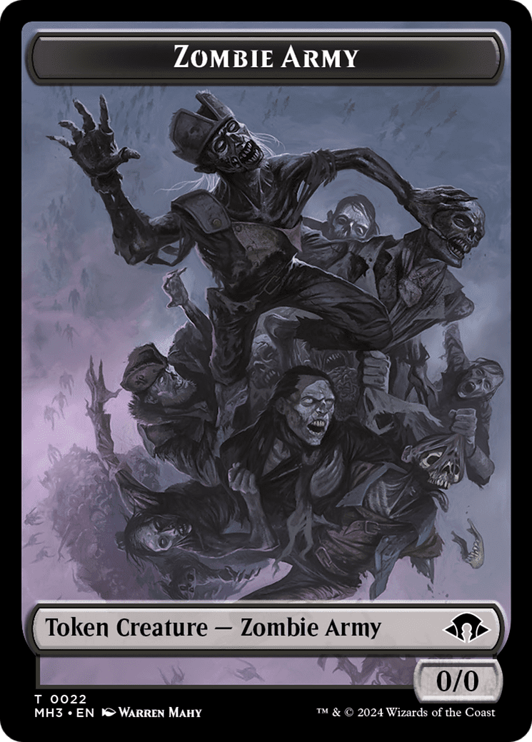 Zombie Army (TMH3-022) - Modern Horizons 3 Tokens