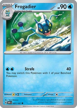 Frogadier 057- SV03 Obsidian Flames Reverse Holofoil