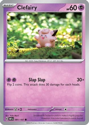 Clefairy 081- SV03 Obsidian Flames