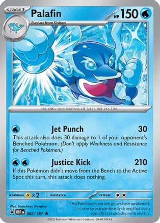 Palafin 062 - Holofoil SV03 Obsidian Flames - Rare