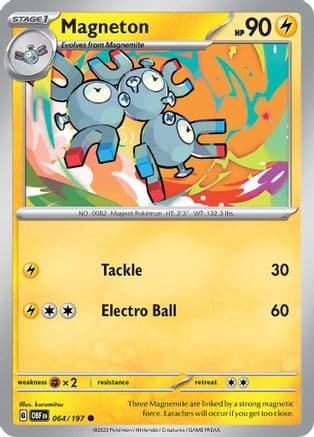 Magneton 064- SV03 Obsidian Flames Reverse Holofoil