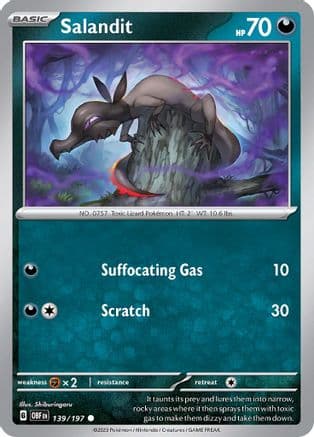 Salandit 139- SV03 Obsidian Flames