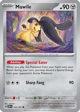 Mawile 143/197 - SV03 Obsidian Flames
