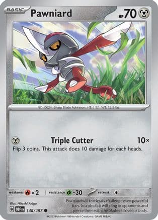 Pawniard 148- SV03 Obsidian Flames Reverse Holofoil