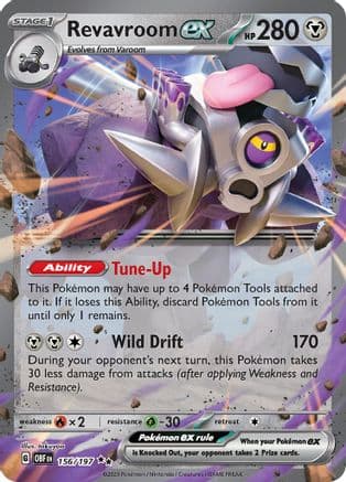 Revavroom ex 156- SV03 Obsidian Flames Holofoil