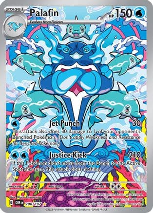 Palafin 200/197 - Holofoil SV03 Obsidian Flames - Illustration Rare