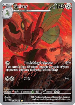 Scizor 205/197 - SV03 Obsidian Flames Holofoil
