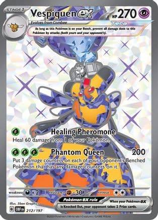 Vespiquen ex 212/197 - Holofoil SV03 Obsidian Flames - Ultra Rare