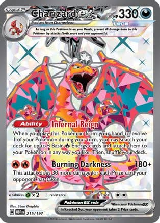 Charizard ex 215/197 - Holofoil SV03 Obsidian Flames - Ultra Rare