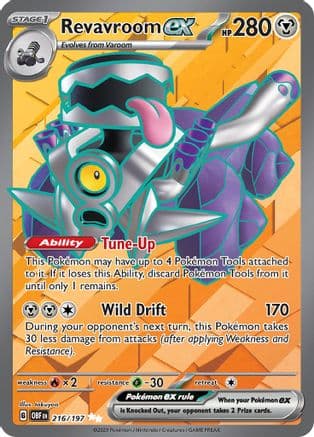 Revavroom ex 216/197 - Holofoil SV03 Obsidian Flames - Ultra Rare