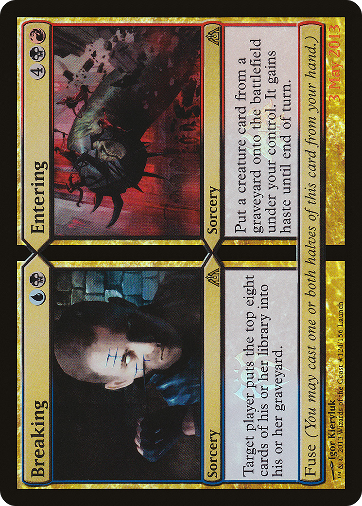 Breaking // Entering (PDGM-124★) - Dragon's Maze Promos Foil