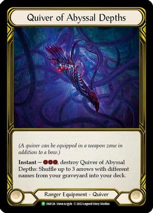 Quiver of Abyssal Depths (Golden) - FAB126 (FAB126) - Flesh and Blood: Promo Cards