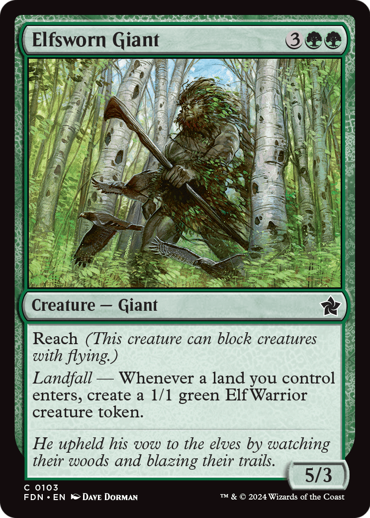 Elfsworn Giant (FDN-103) - Foundations