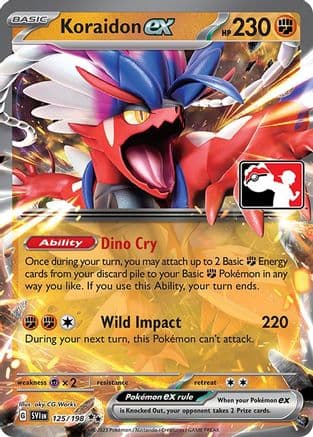 Koraidon ex 125- Prize Pack Series Cards Holofoil