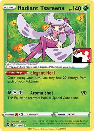 Radiant Tsareena - Holofoil Prize Pack Series Cards - Radiant Rare