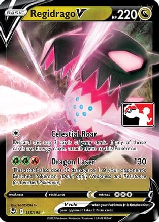 Regidrago V 135- Prize Pack Series Cards Holofoil