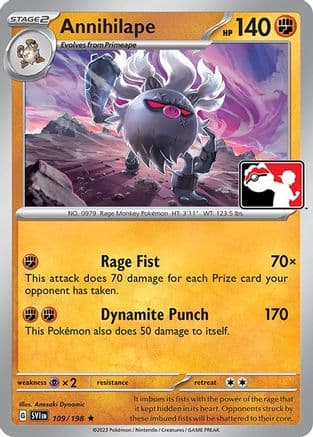 Annihilape 109- Prize Pack Series Cards