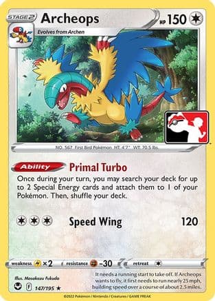Archeops 147 Prize Pack Series Cards - Rare