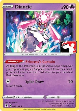 Diancie 68- Prize Pack Series Cards