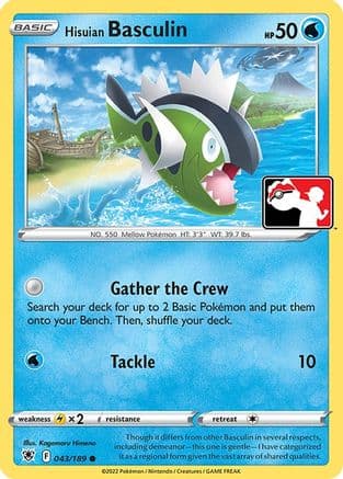 Hisuian Basculin 43- Prize Pack Series Cards Holofoil