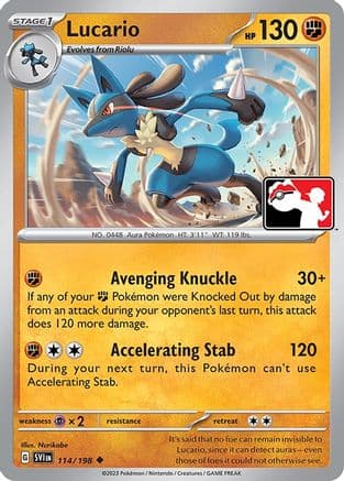 Lucario 114/198 - Prize Pack Series Cards