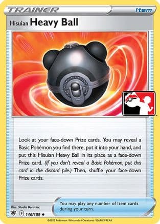 Hisuian Heavy Ball 146- Prize Pack Series Cards Holofoil