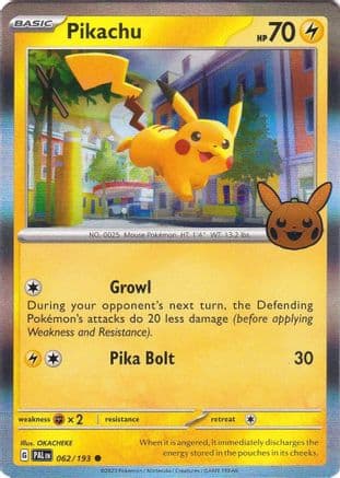 Pikachu 062- Trick or Trade BOOster Bundle 2023 Holofoil