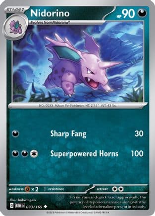 Nidorino 033- SV Scarlet & Violet 151