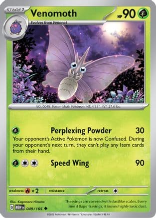 Venomoth 049- SV Scarlet & Violet 151