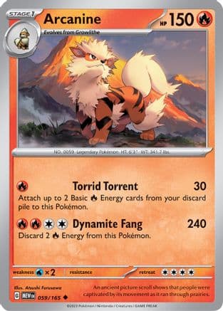 Arcanine 059- SV Scarlet & Violet 151